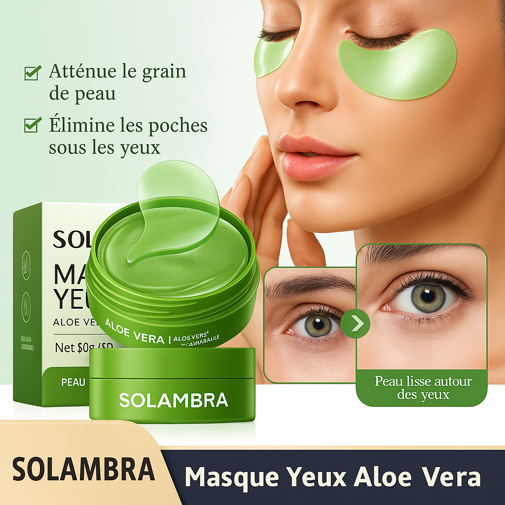 60 Maschere per occhi al collagene e Aloe Vera