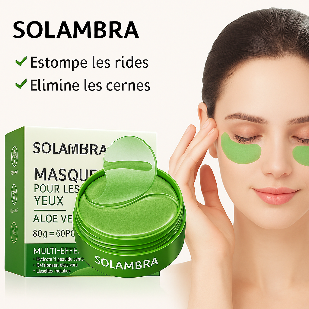 60 Maschere per occhi al collagene e Aloe Vera