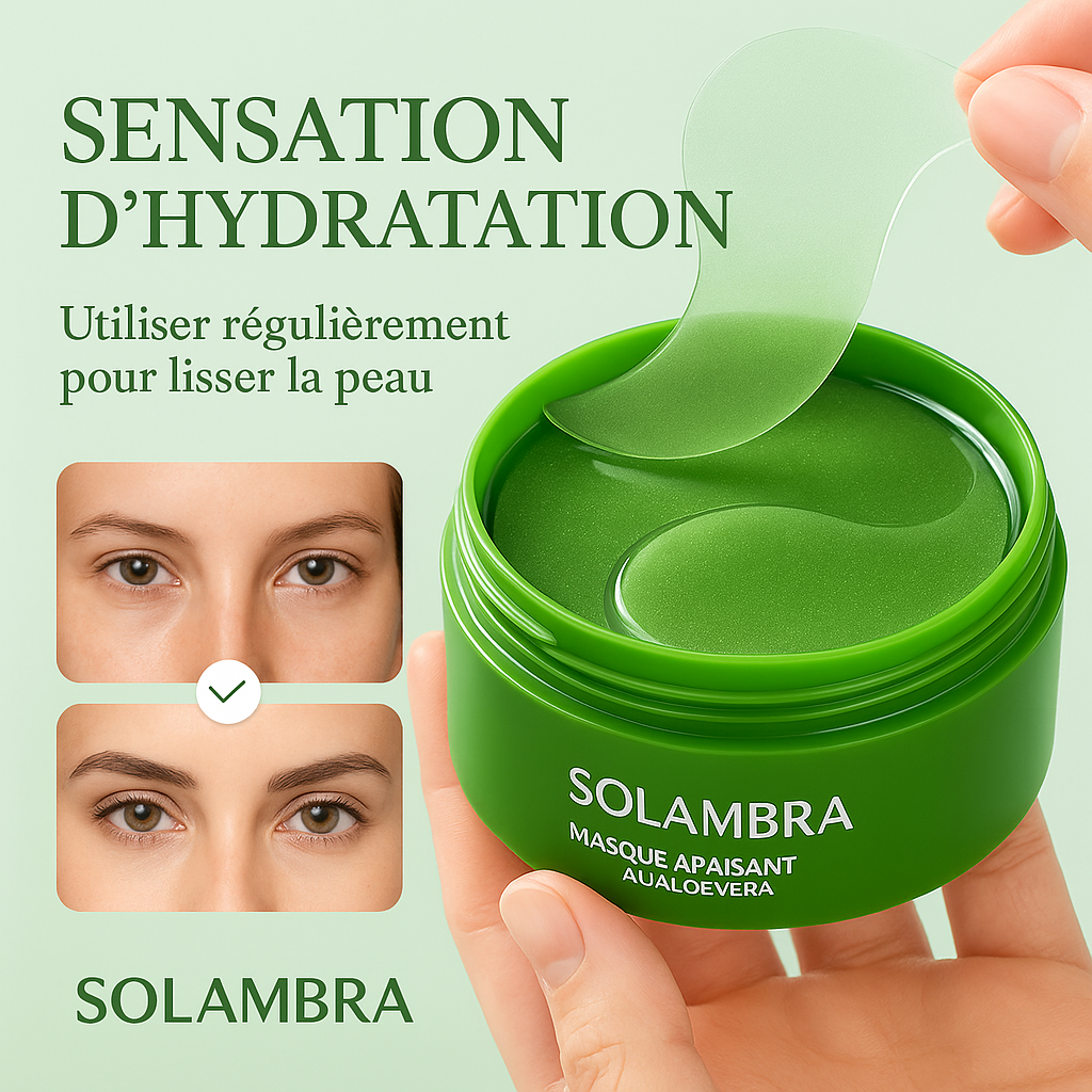 60 Maschere per occhi al collagene e Aloe Vera