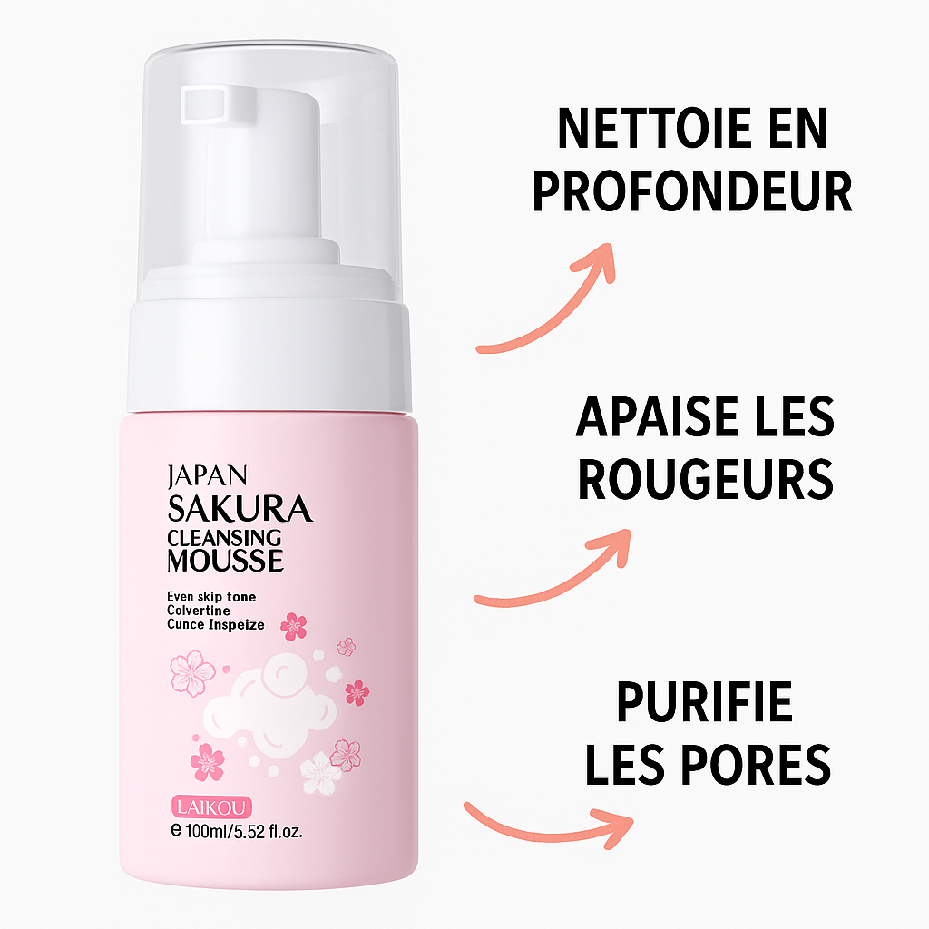 Mousse detergente viso