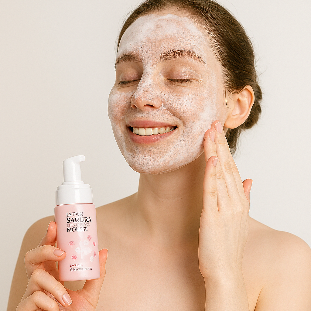 Mousse detergente viso