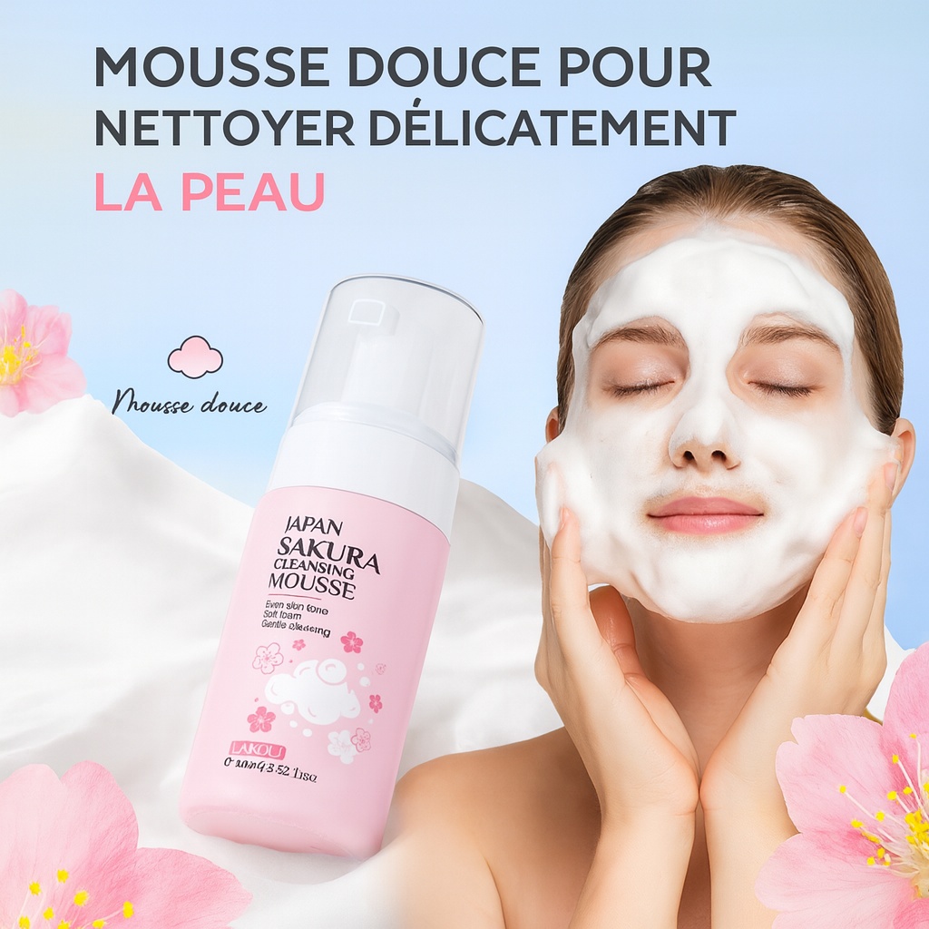 Mousse detergente viso