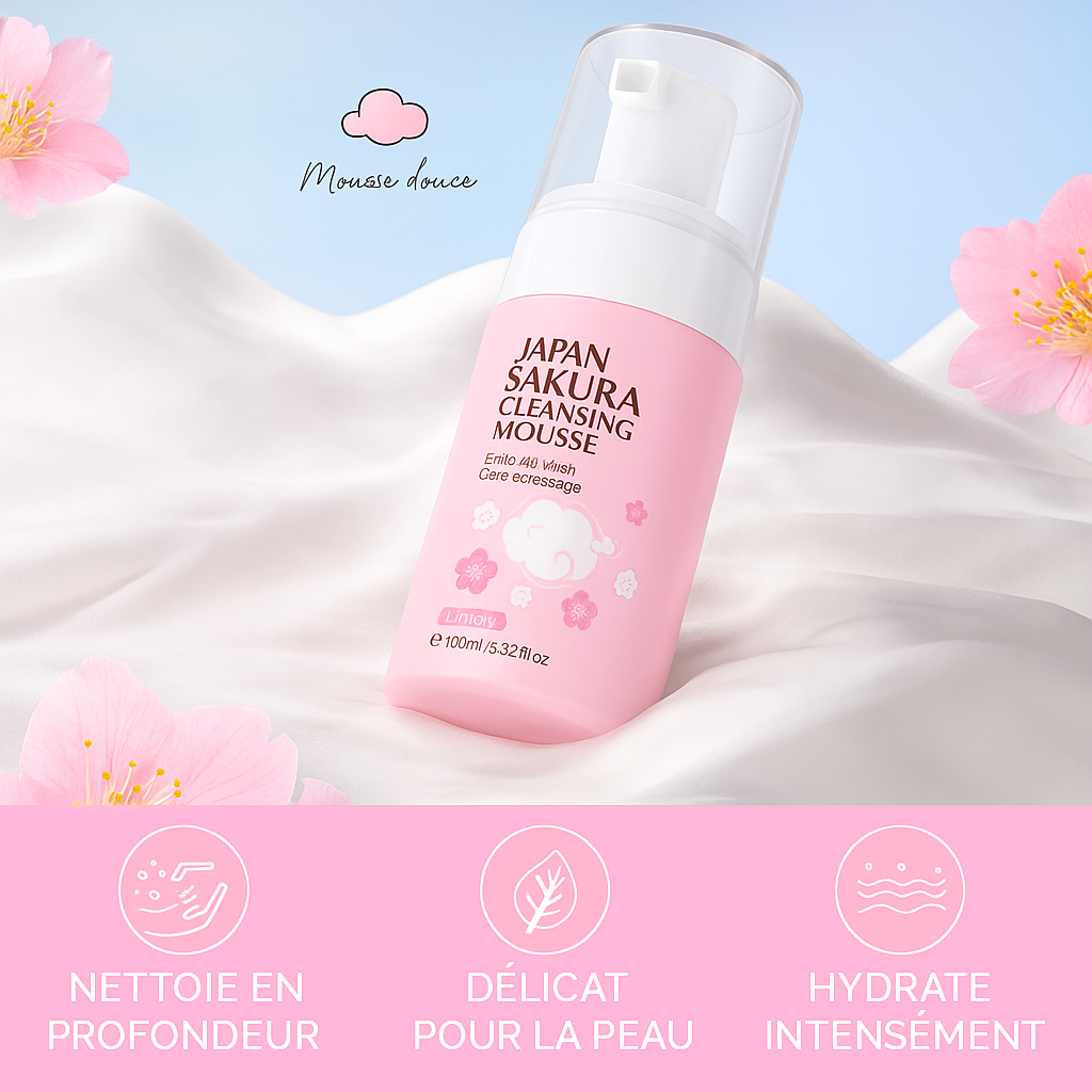 Mousse detergente viso