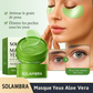 60 Maschere per occhi al collagene e Aloe Vera